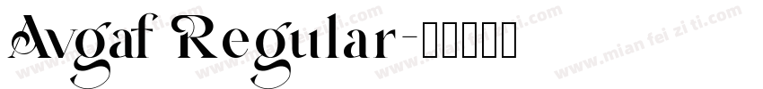 Avgaf Regular字体转换